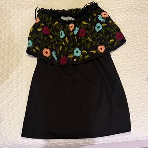 Judith March Embroidered Mini Dress